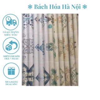Giấy dán bếp tráng nhôm chống thấm hình hoa nhà bếp tiện dụng