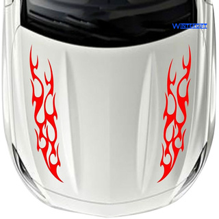 1 cặp decal dán trang trí xe hơi hình ngọn lửa