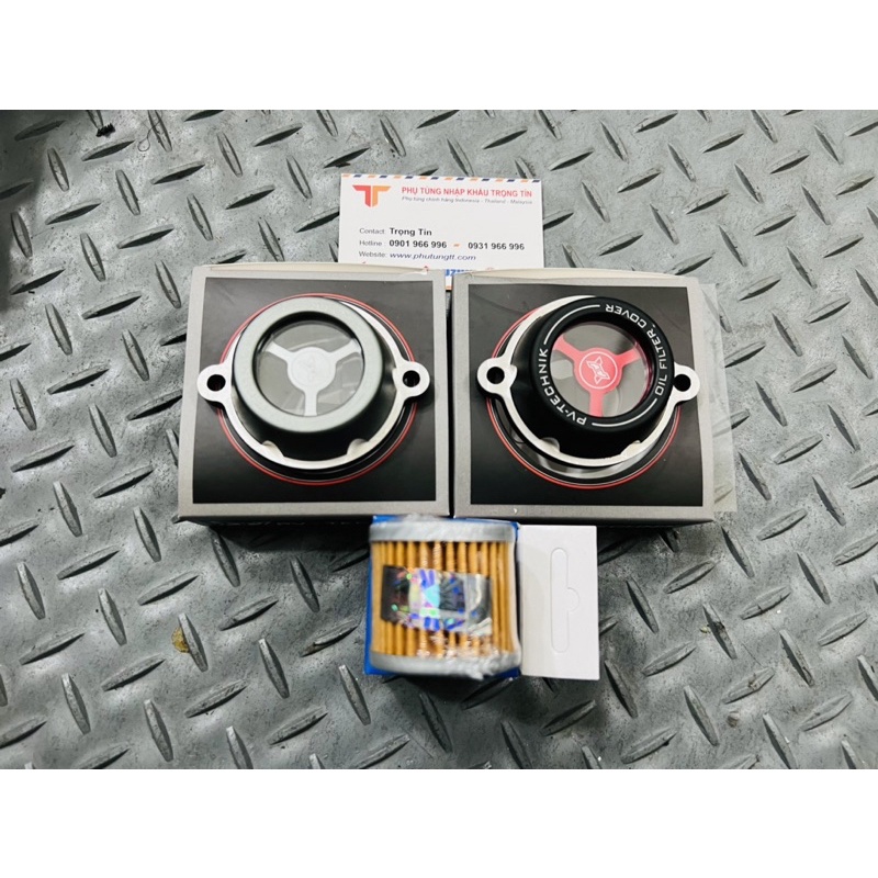 Nắp lọc nhớt trong suốt cho Raider - Satria - GSX - Bandit