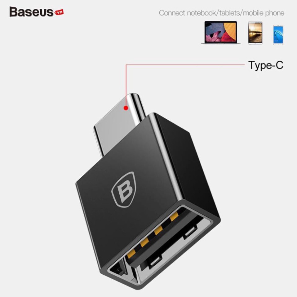 Đầu chuyển OTG USB Type C sang USB Full size Baseus LV106 (CATJQ-B01)