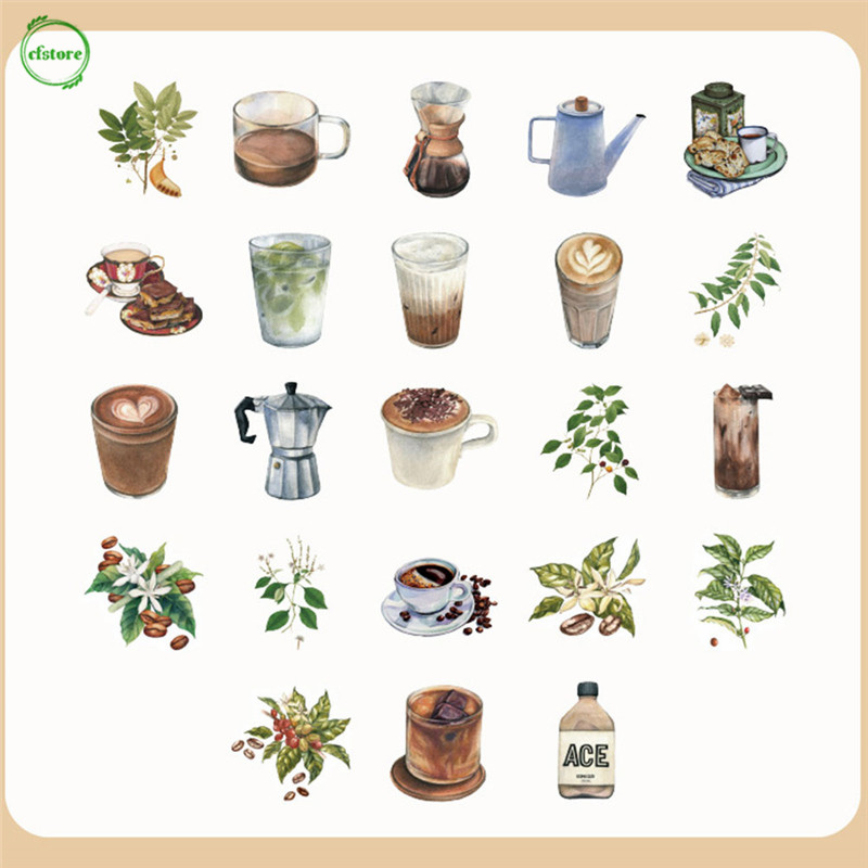 Hộp 46 Sticker Họa Tiết Dễ Thương Dùng Để Trang Trí Ốp Điện Thoại