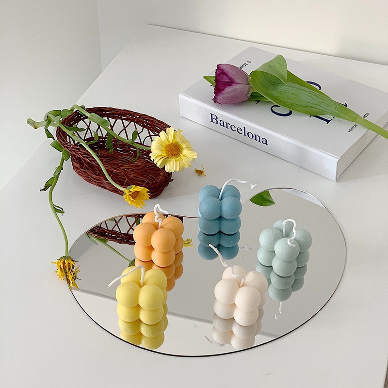 Gương trang điểm làm đạo cụ chụp ảnh acrylic bất đối xứng thời trang sáng tạo