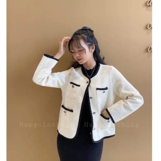 [ 𝐅𝐑𝐄𝐄 𝐒𝐇𝐈𝐏 ] ÁO DẠ TWEED KEM TIỂU THƯ XINH XẮN ĐỒ DẠ NỮ