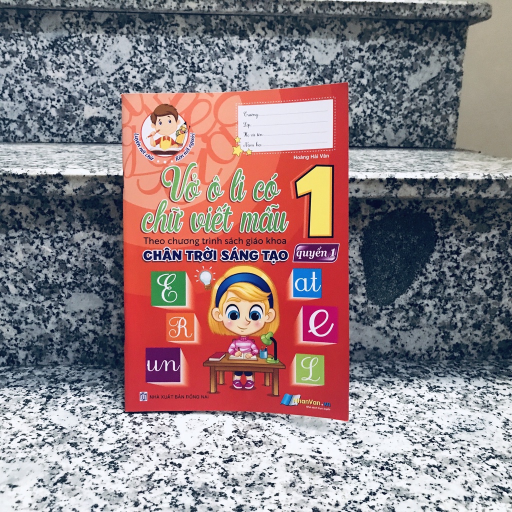 Vở oly có chữ mẫu lớp 1  ttheo chân trời sáng tạo