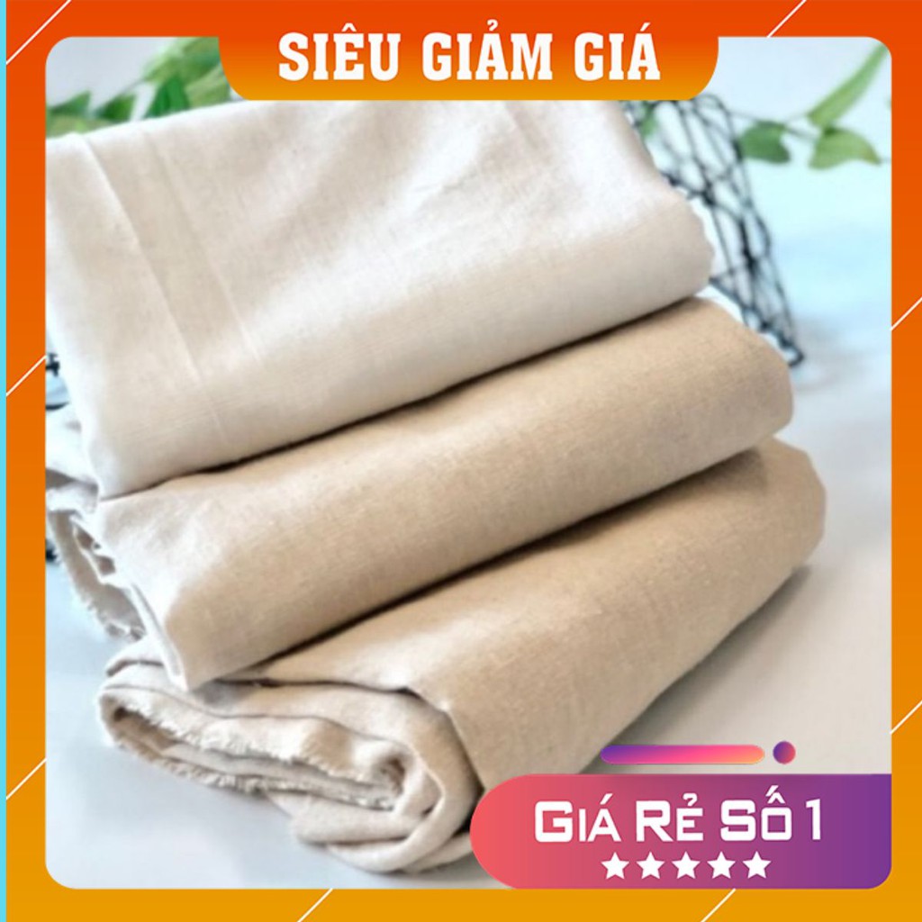 {PHỤ KIỆN DECOR} Vải bố thô trơn 50x50cm làm nền chụp ảnh sản phẩm hoặc vỏ gối, bọc ga, rèm