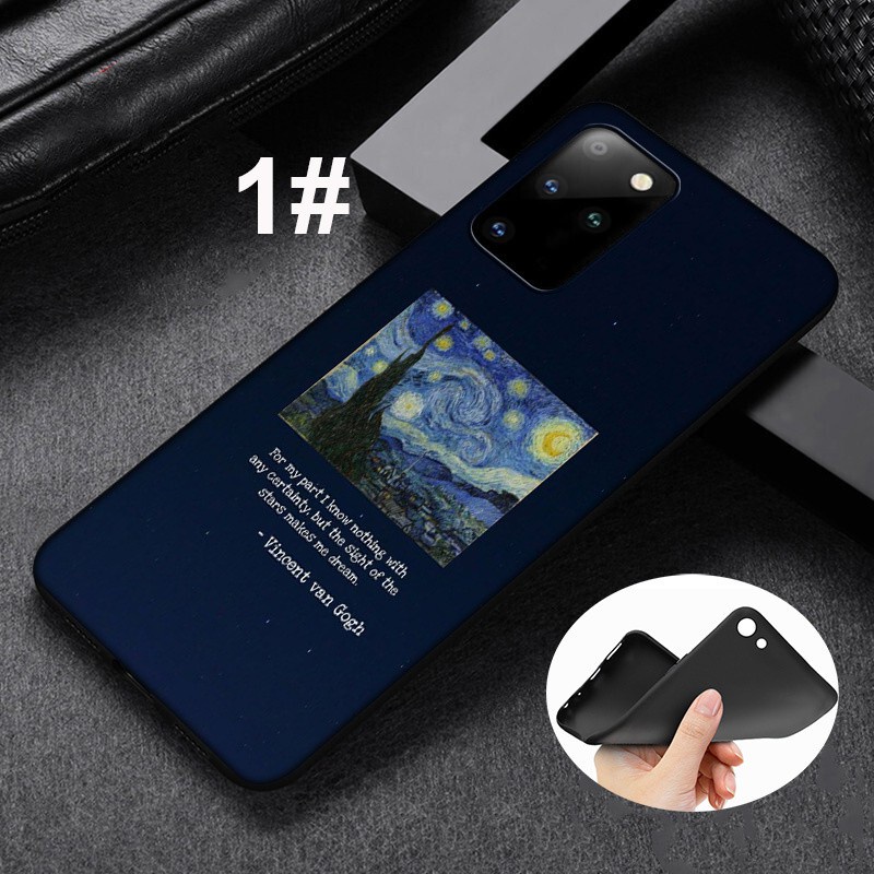 Samsung Galaxy S10 S9 S8 Plus S6 S7 Edge S10+ S9+ S8+ Soft Silicone Cover Phone Case Casing 162LQ Van Gogh Starry Night