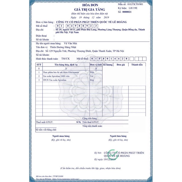 Tảo Xoắn Hộp Tem Đỏ Spiruline 2200 viên