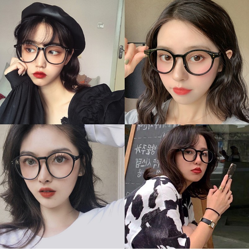 Kính mắt gọng tròn phong cách Hàn Quốc thời trang