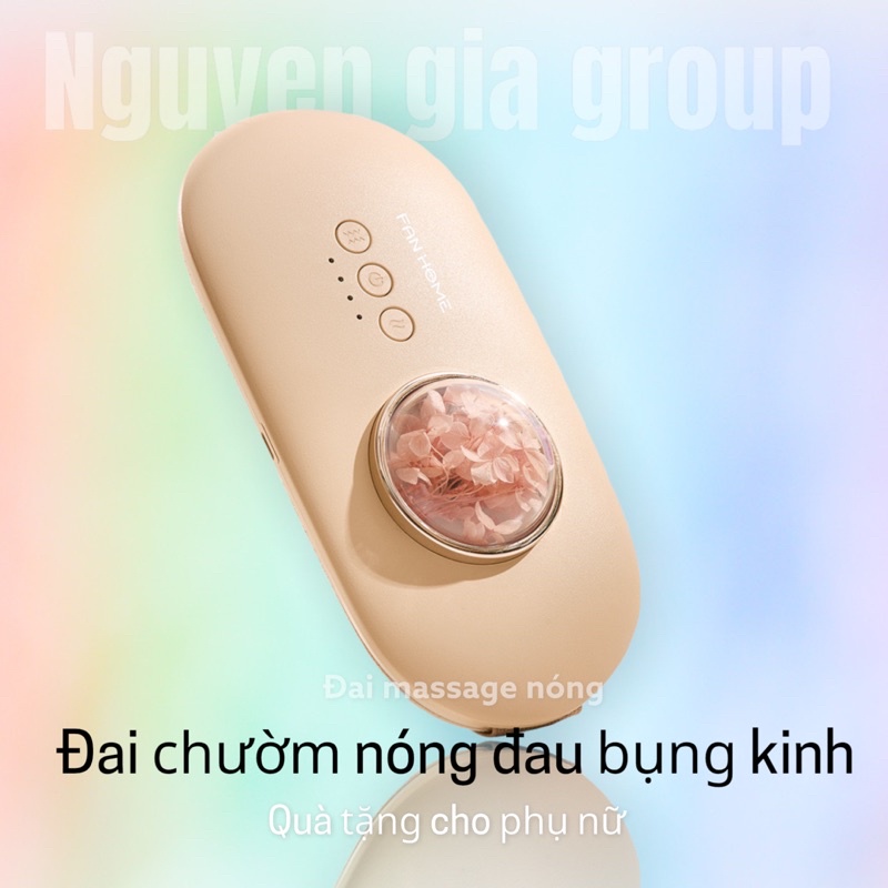 quà tặng phụ nữ- Đai massage bụng 10 chế độ- Đai chườm nóng đau bụng kinh tại Nguyễn Gia group Cao Đạt