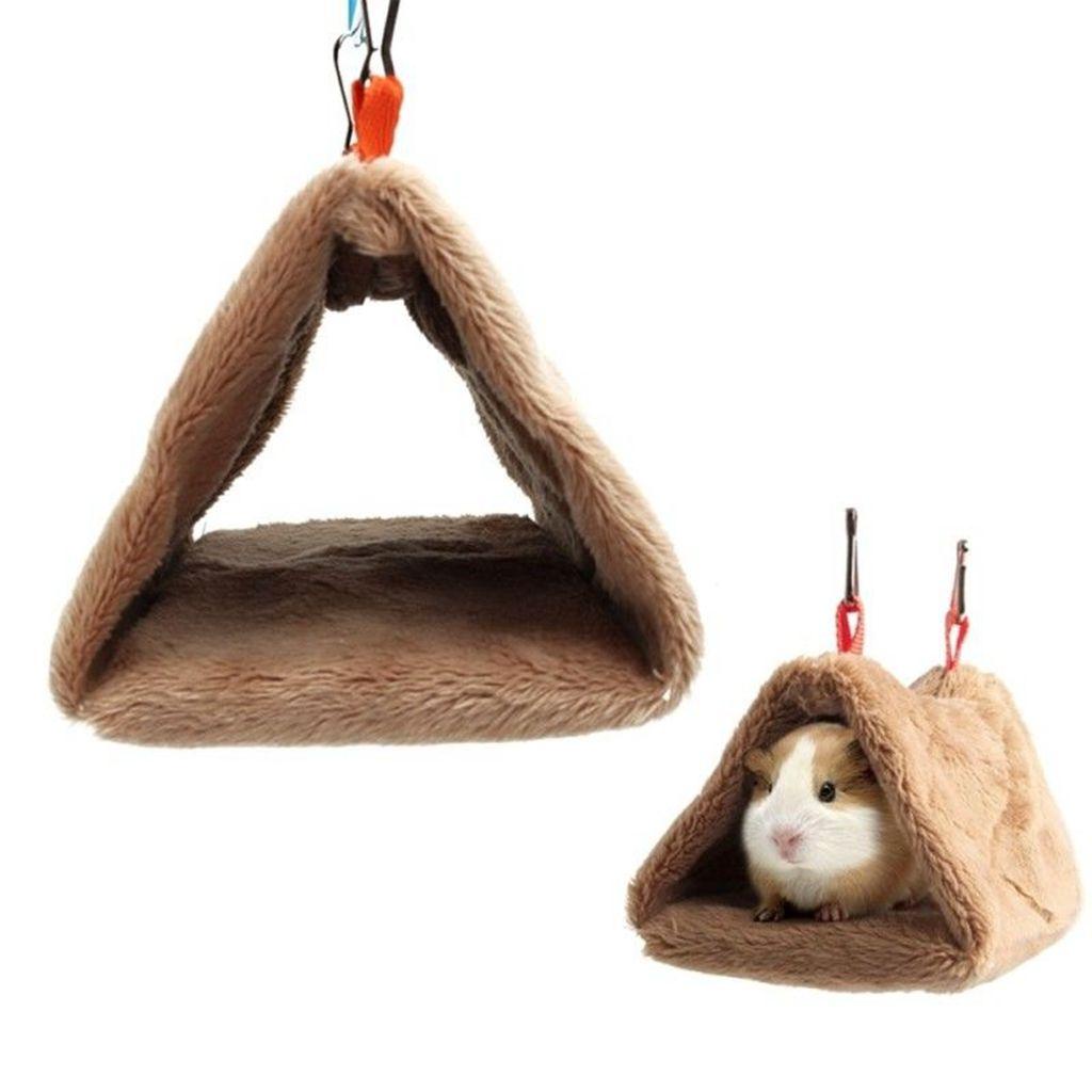 Võng Treo Hình Tam Giác Bằng Vải Bông Mềm Mại Làm Sạch Lồng Chim / Chuột Hamster / Chim Cảnh