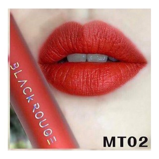 SON KEM LÌ BLACK ROUGE MT02 - ĐỎ CAM  Power Proof Matte Tint