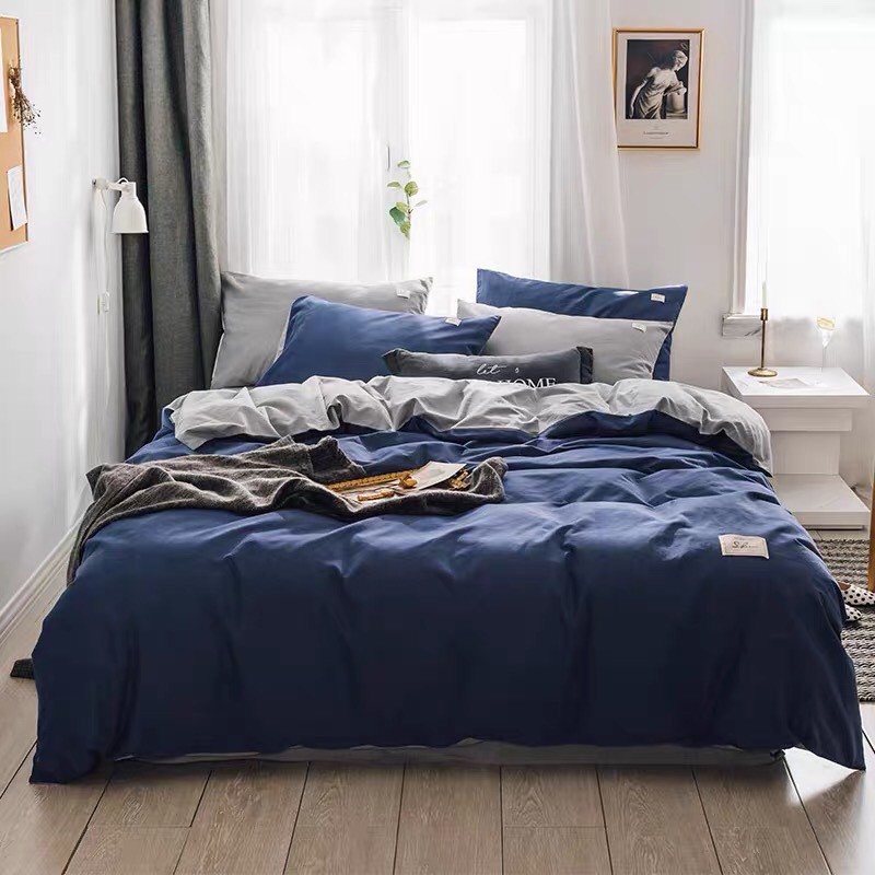 Set Chăn Ga Gối  Cotton Tici MÀU XANH RÊU. Siêu Tinh Tế Sang Trọng.Hàng Gia Đình.Khách Sạn. Changahn