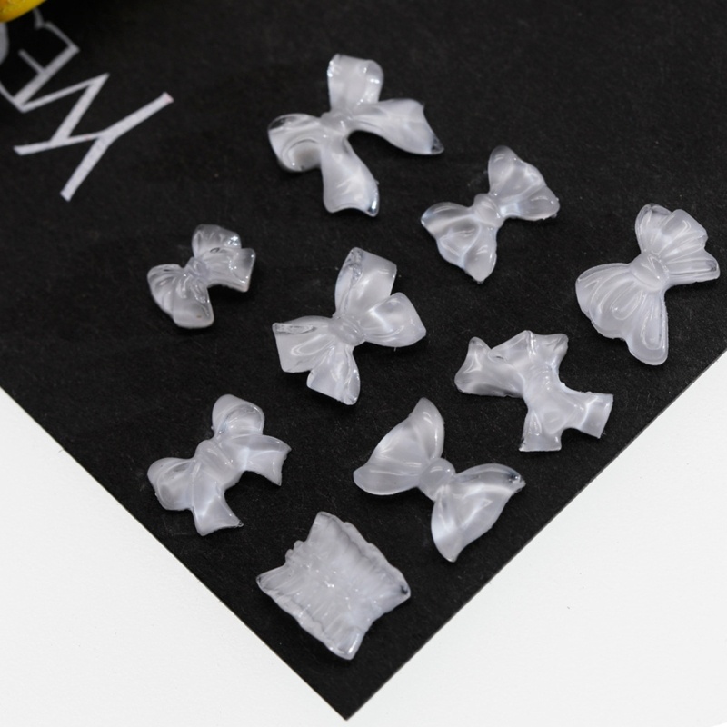 Set 100 Phụ Kiện Nơ 3D Trang Trí Móng Tay Nghệ Thuật