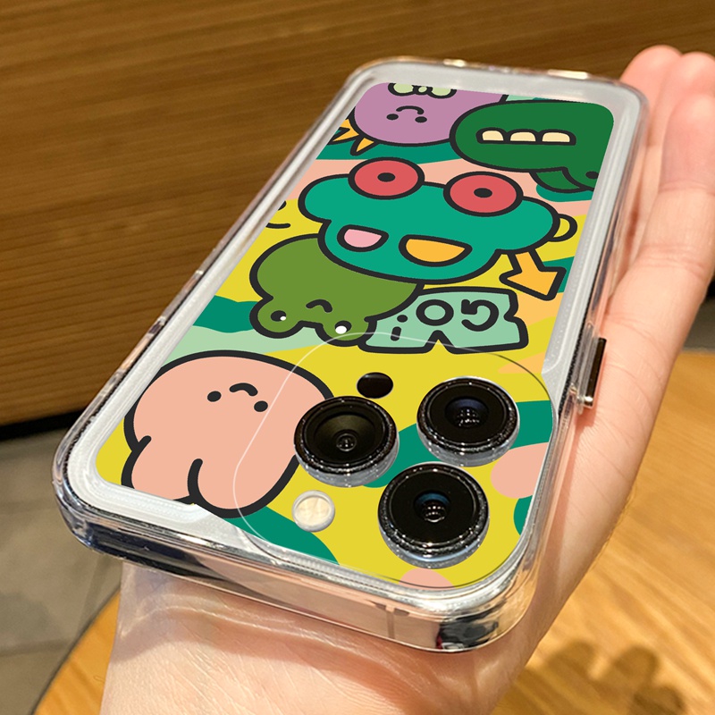 Suntaiho Ốp lưng iphone Ốp Điện Thoại mềm trong suốt in graffiti thích hợp cho iPhone 11 12 13 pro promax Xs Max XR 7 8 Plus