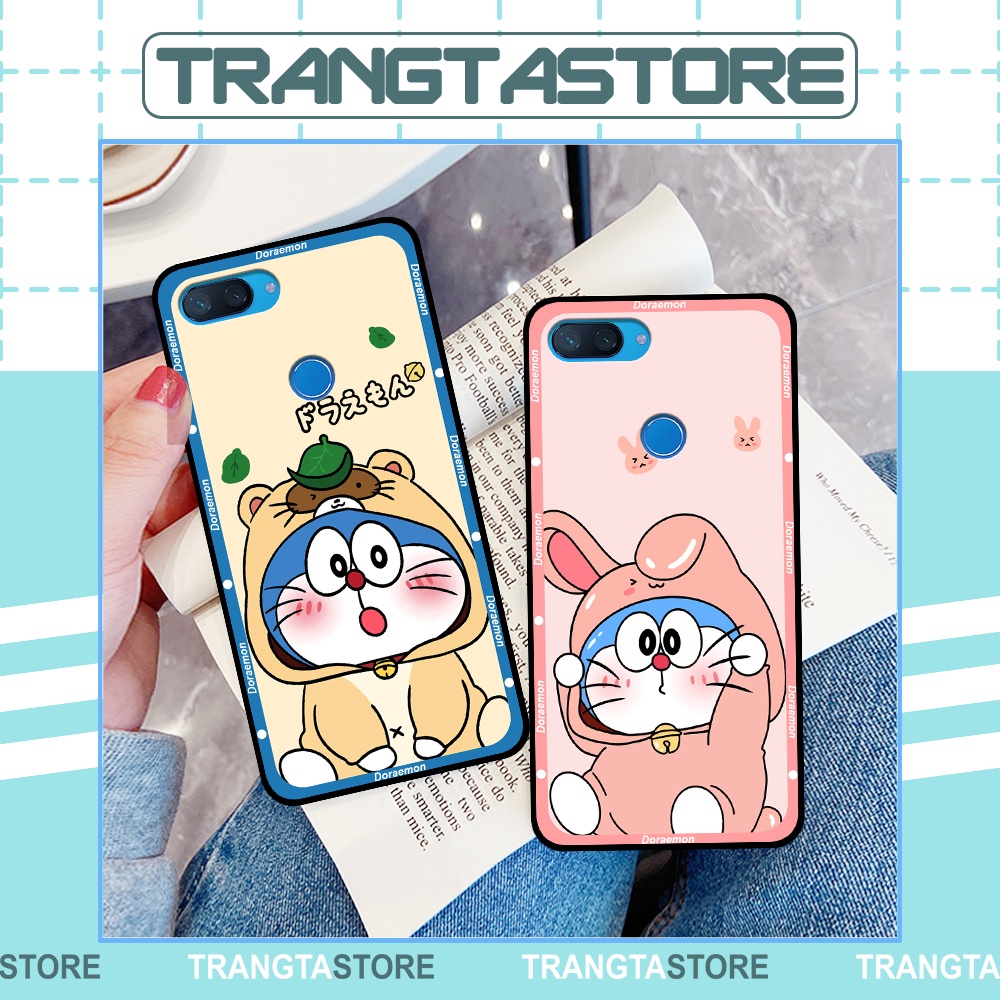 Ốp Xiaomi Mi 8 SE / Mi 8 Lite in hình cặp đôi doremon, hổ, khủng long dễ thương
