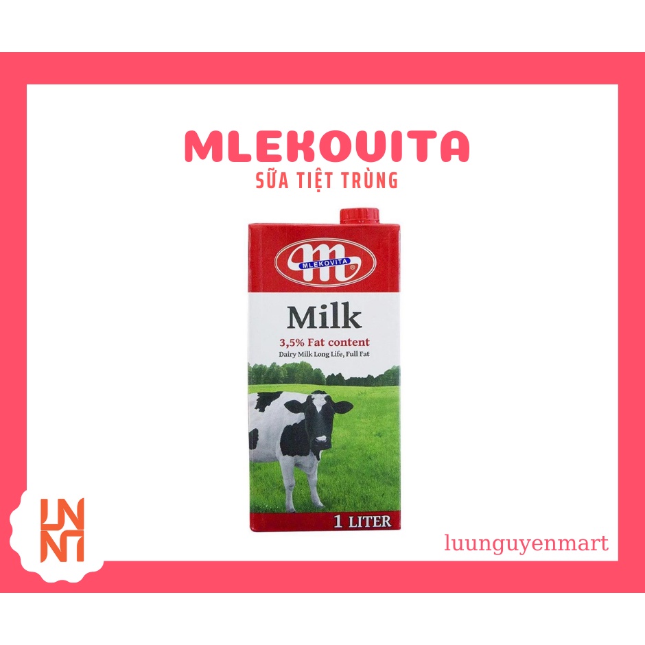 Sữa Ba Lan UHT Mlekovita  - Hộp 1L