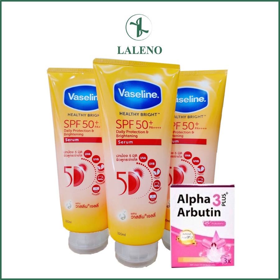 KEM CHỐNG NẮNG VASELINE 50X HEALTHY BRIGHT SPF50+ PA++++ Daily Proctection & Brightening Serum Thái Lan