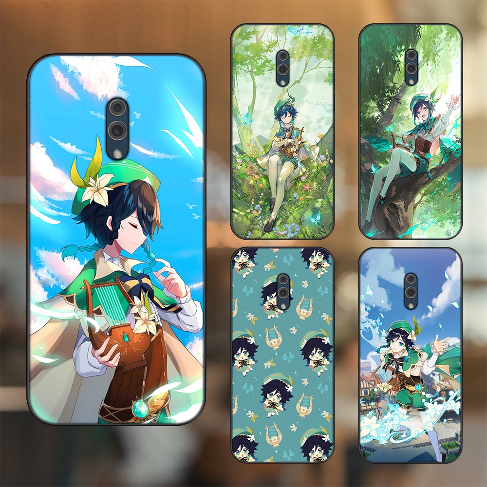 Ốp lưng Oppo K3 viền đen in hình Venti Genshin Impact