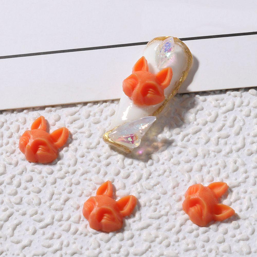 [Hàng mới về] Set 20 phụ kiện đính trang trí móng nghệ thuật DIY kiểu đầu động vật hoạt hình 3D AB nhiều màu sắc