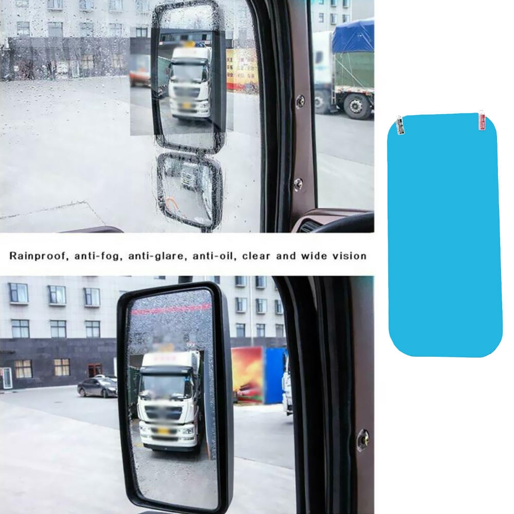 Set 2 miếng dán chống nước mưa cho gương chiếu hậu xe tải 160x350mm