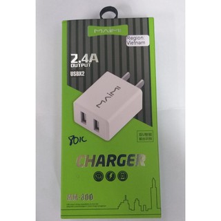 Cốc sạc maimi 2 cổng usb - c15