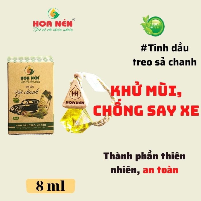 Tinh dầu treo Sả chanh - Hoa Nén - Hương thơm mát, khử mùi, ẩm mốc, đuổi muỗi, côn trùng