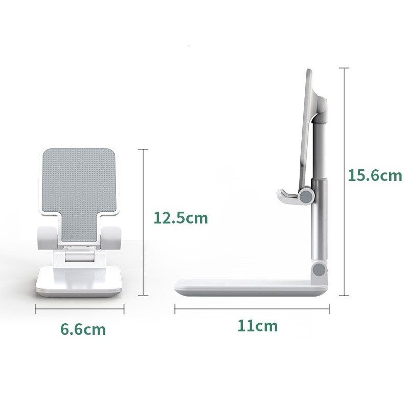 Giá đỡ điện thoại để bàn gấp gọn đa năng có gương hồng mẫu mới cao cấp PK01 Shalla