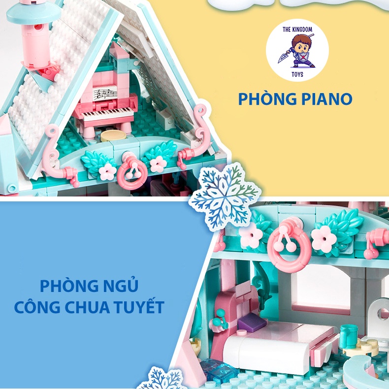 Đồ Chơi Lắp Ráp Friends Mô Hình Lâu Đài Công Chúa Tuyết Công Chúa Băng Giá Đồ Chơi Bé Gái B0789
