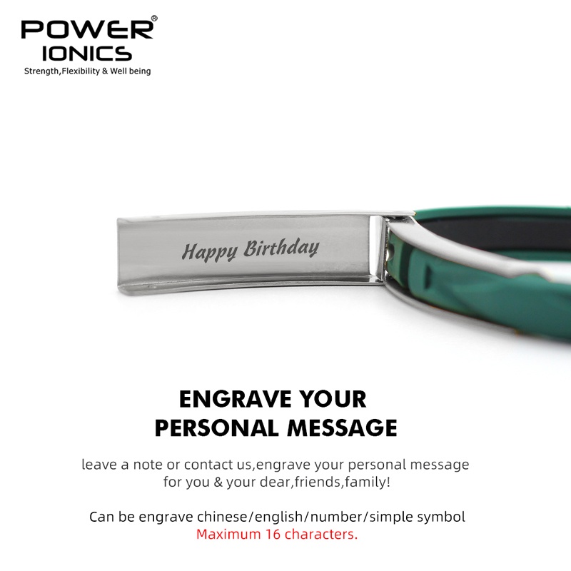 Vòng Đeo Tay Nam Châm Chống Bức Xạ FDA Phiên Bản Lăng Kính Y Tế 2000Anions Chống Nước Thời Trang Unisex