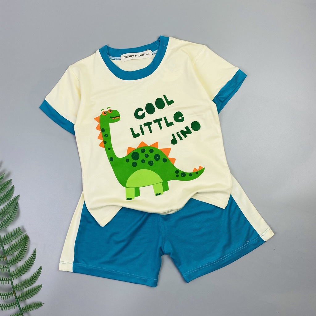 [Bé 19-32kg] Bộ ngắn tay SIZE ĐẠI thun lạnh in hình trước ngực phối quần cho bé trai bé gái từ 19-32kg