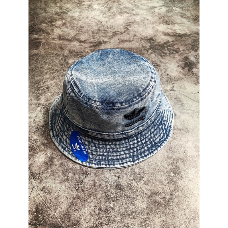 [Full tag code] Mũ Bucket Adidas - vải thô 3 màu