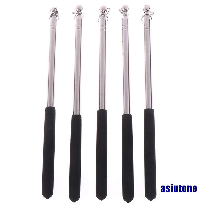 (asiutone) Professional touch 1meter head telescopic flagpole stainless professor pointer