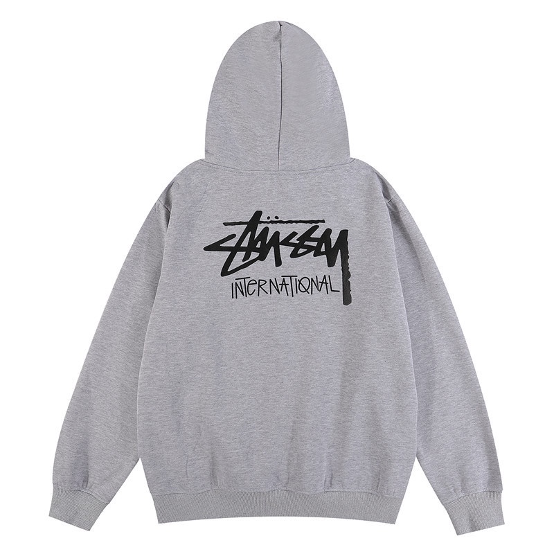 Thời trang stussy nam và nữ áo thun cotton giản dị in cổ điển áo khoác nỉ hoodies áo chui đầu unisex