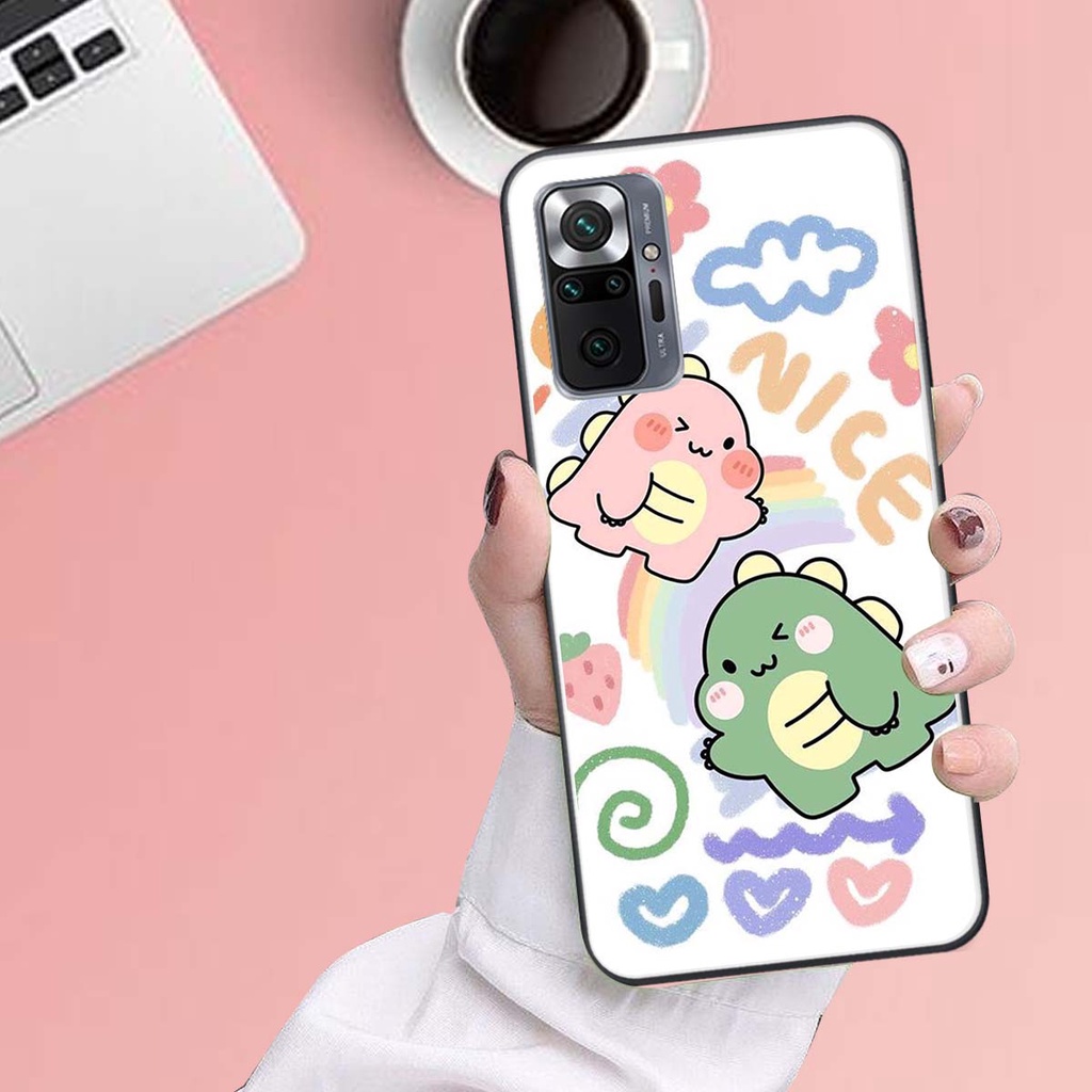 Ốp lưng Xiaomi REDMI NOTE 10 PRO in hình khủng long , gấu nâu xinh xắn, siêu cute  mà còn vô cùng RẺ -ĐẸP
