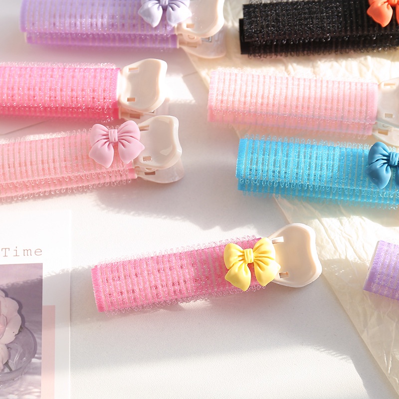 Kẹp Tóc Đính Nơ Lông Nhung Dễ Thương Xinh Xắn