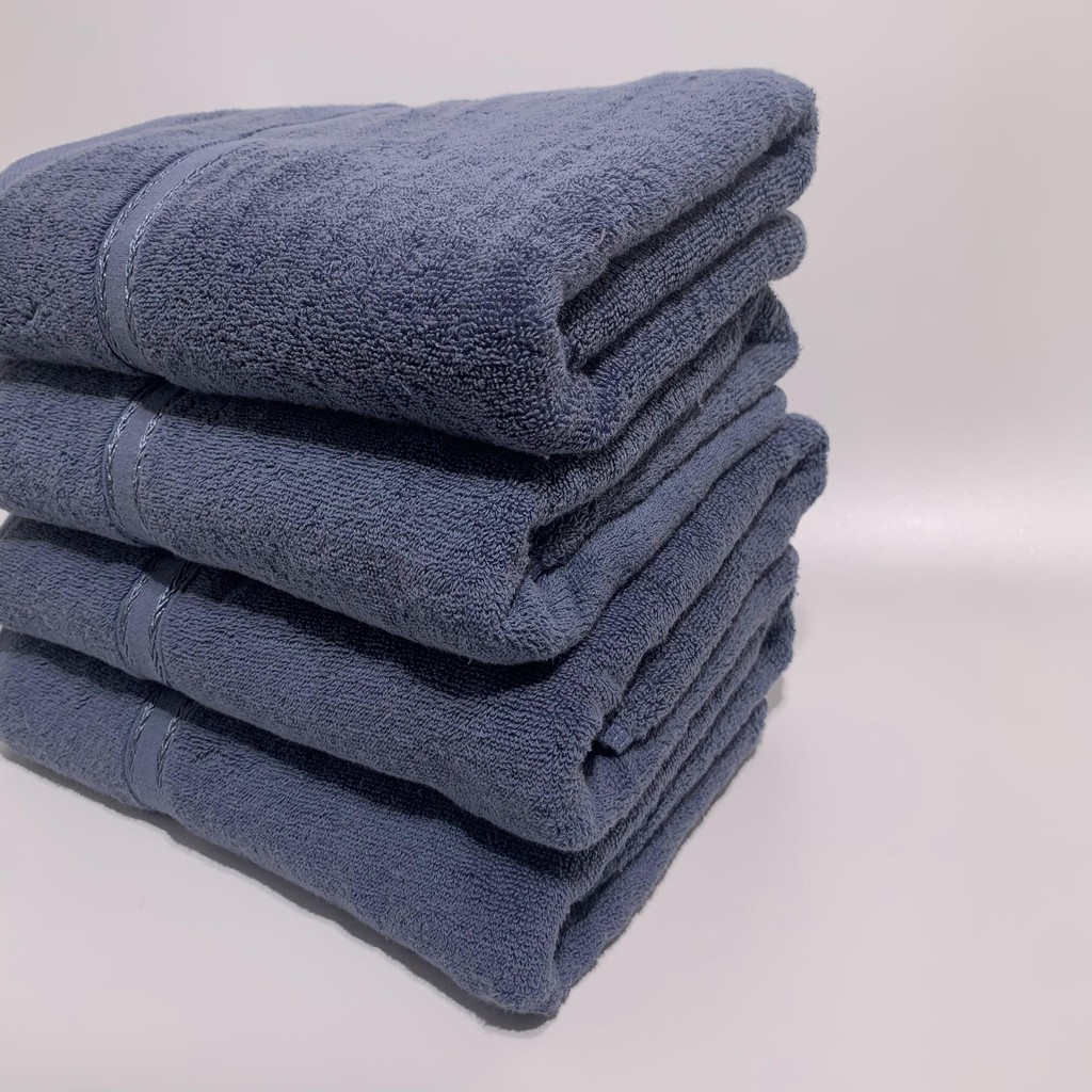 Khăn tắm cao cấp 60x120cm, với sợi bông cotton dày thấm hút tốt, không dổ lông, không ra màu
