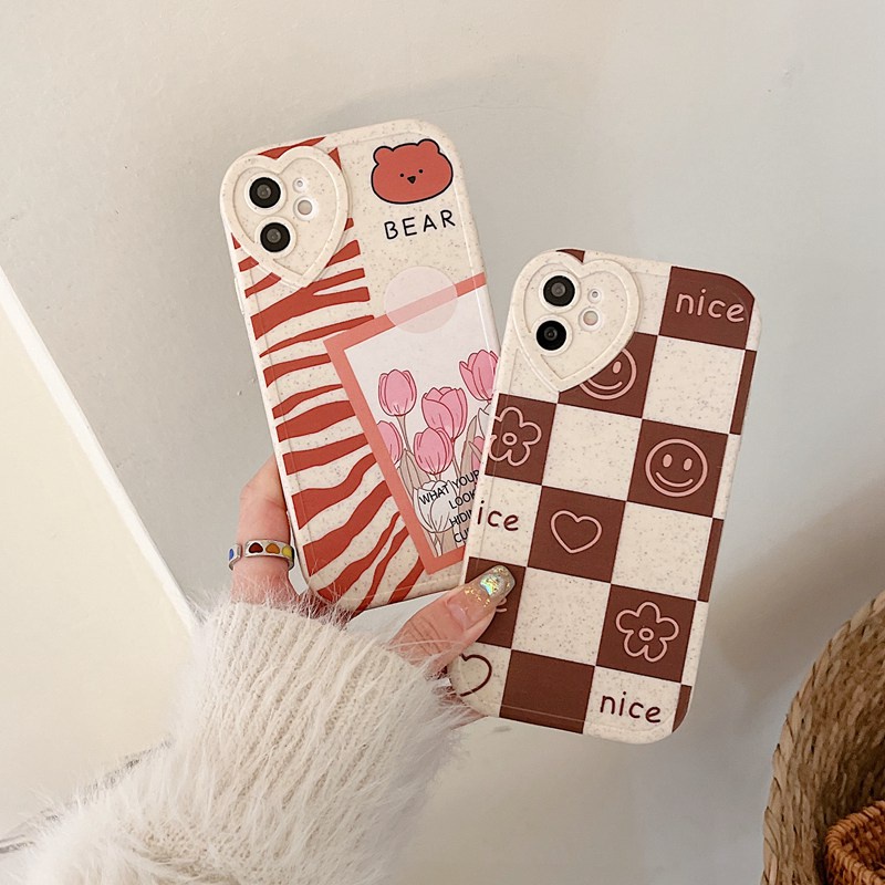 Ốp Điện Thoại Mềm Họa Tiết Da Báo/Gấu Cho IPhone 6 6S Plus 7 8 Plus X XR XS Max IPhone 11 Pro Max SE 12 13 Pro Max