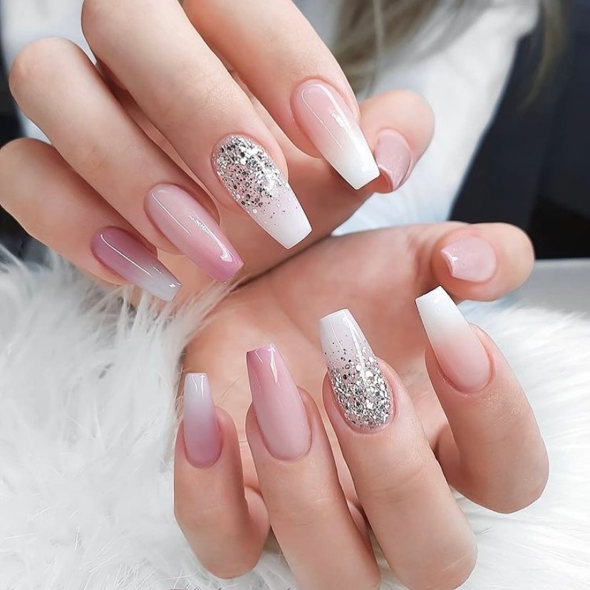 Gel Sơn Móng Tay 7ml Màu Kim Tuyến Bạc / Hồng Lấp Lánh Chuyên Dụng