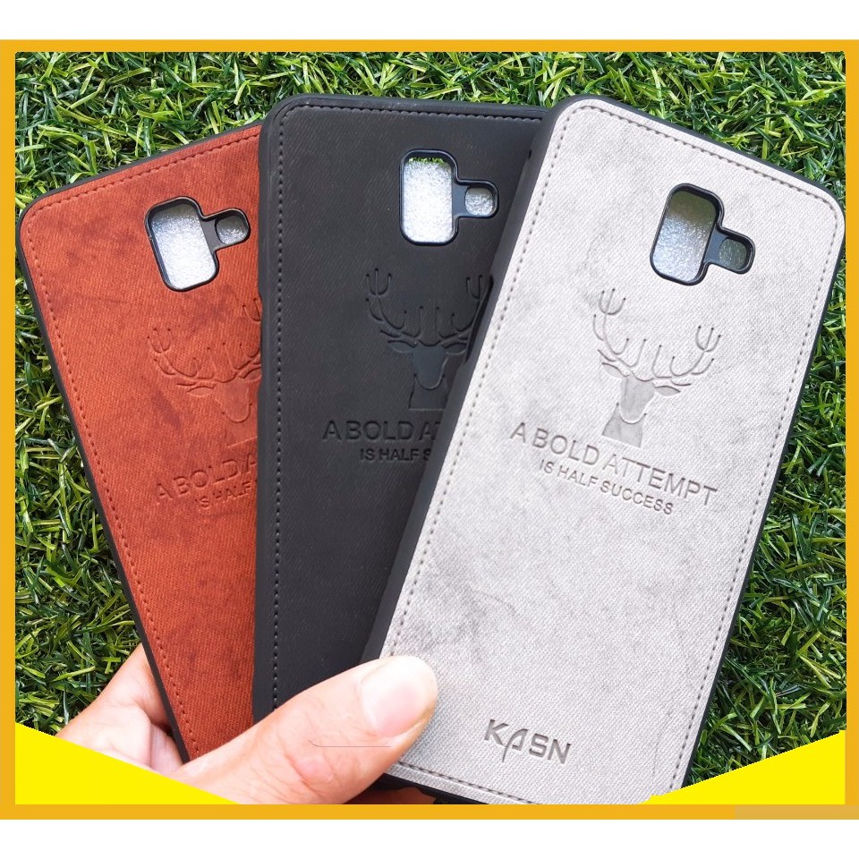 Samsung Galaxy J6 plus_Ốp Lưng Giả Da Con Hươu DEER - Nhựa Dẻo TPU Cho galaxy J6 plus