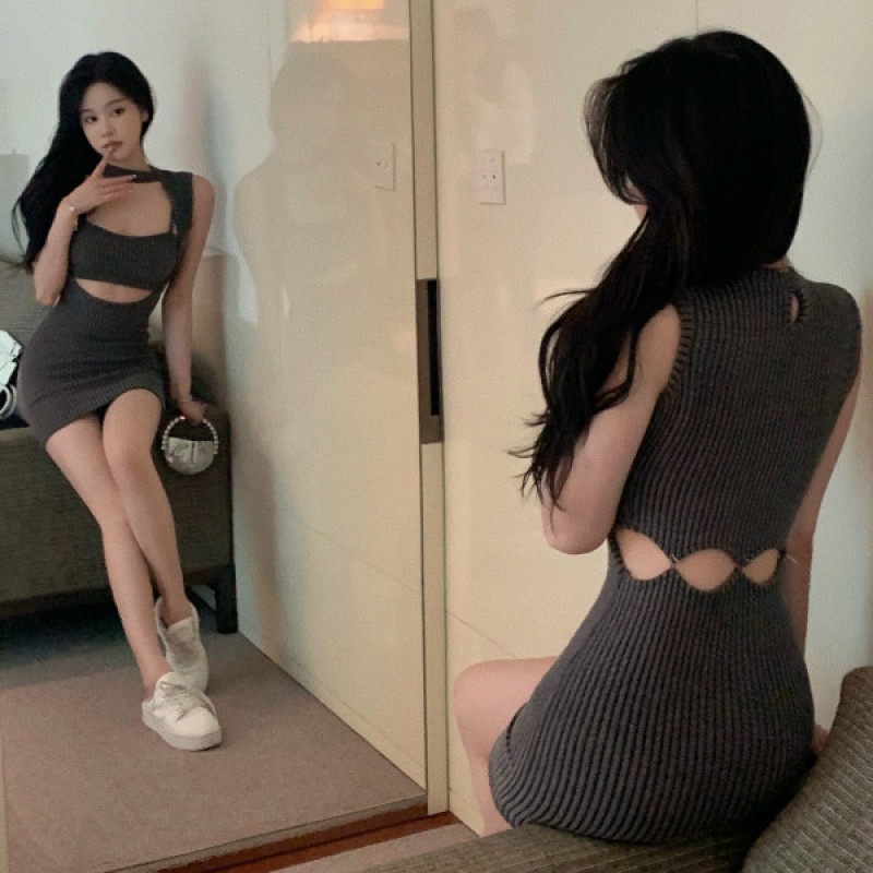 Đầm Dệt Kim Hai Dây Thời Trang Mùa Hè Quyến Rũ Dễ Phối Đồ Cho Nữ