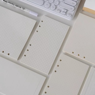 Ruột sổ còng Giấy refill grid, kẻ ngang, chấm, trơn 6 lỗ 40 tờ A5, A6
