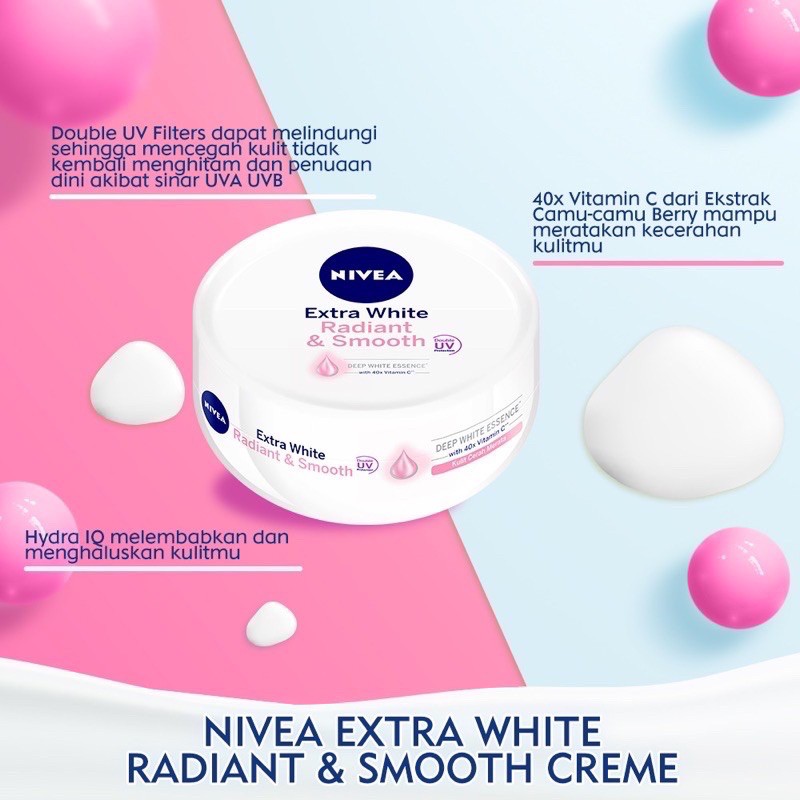 Nivea (hàng Mới Về) Kem Nền Làm Trắng Da 50ml Tiện Dụng Chất Lượng Cao