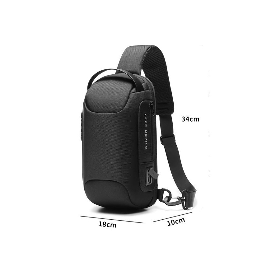 Túi đeo chéo nam cao cấp, Túi Đeo Chéo Nam Có Cổng Sạc Usb Tiện Lợi, túi đeo chéo nam đẹp