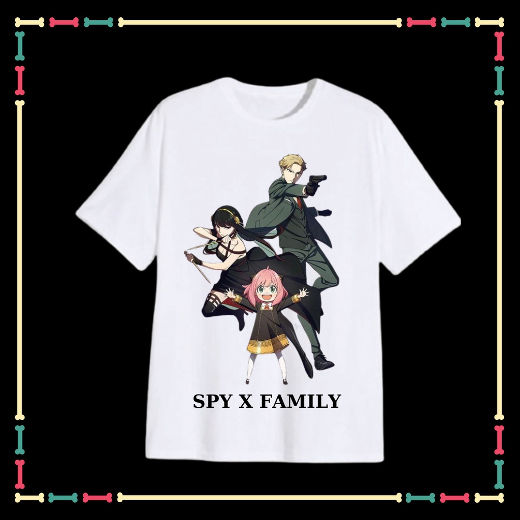 Áo thun Spy x family anime phôm rộng cho nam nữ, có size trẻ em