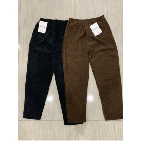 QUẦN BAGGY Nhung Tăm Ống Rộng Lưng Chun Xịn Xò