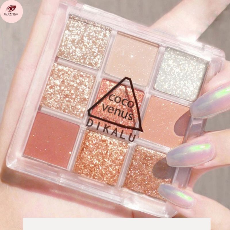 Phấn mắt dạng nhũ DIKALU CÔC VENUS bảng 9 màu