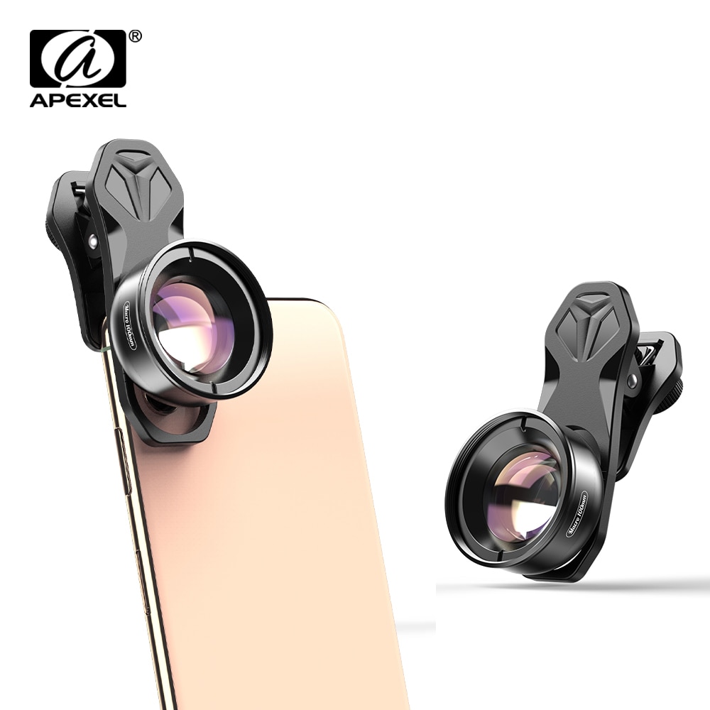 Ống kính Apexel Hd 100mm Macro thích hợp cho Iphonex Xs Max Samsung S9