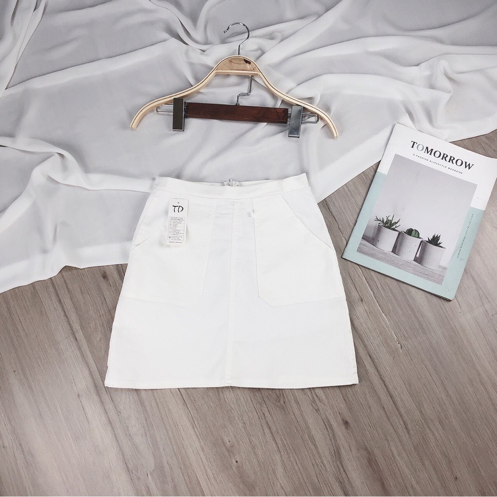 Chân váy kaki dáng A 2 túi xinh, đủ size, đủ màu, phù hợp đi chơi đi làm
