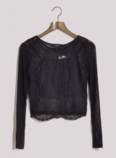 [Sale]Áo croptop ren Forever21 auth
