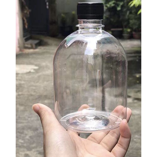 Chai nhựa tròn lùn 500ml